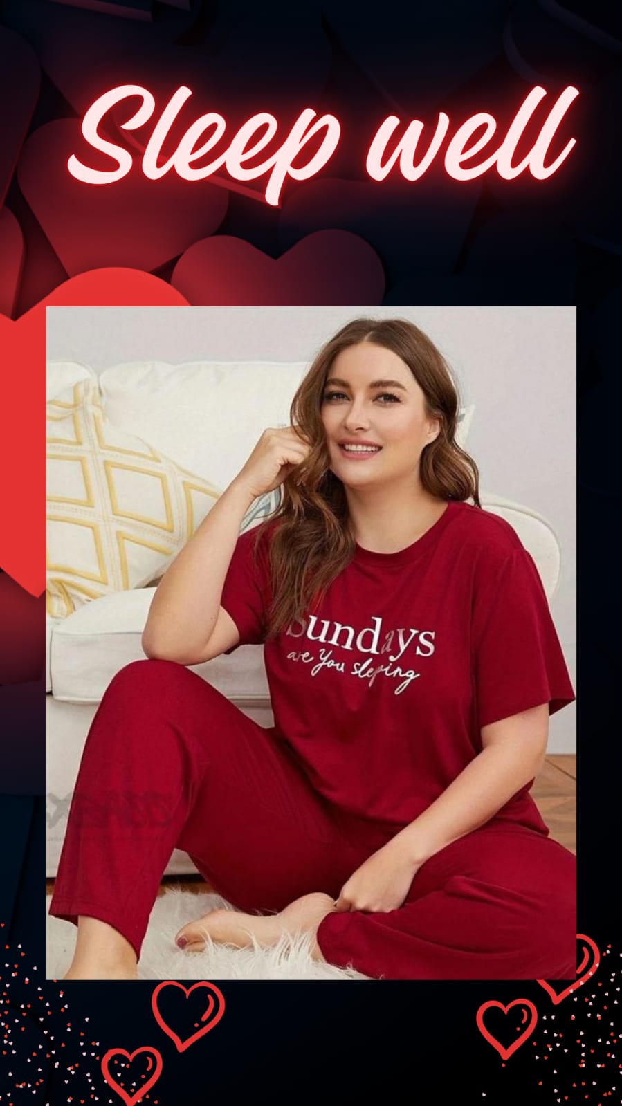 Red PJ For Sleepwear & Loungewear.