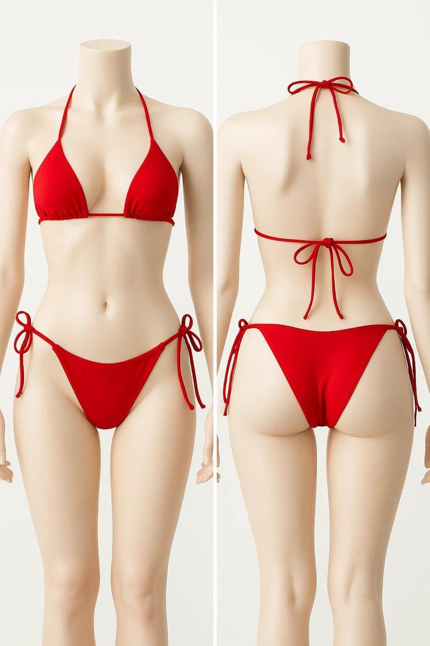 Sexy Adjustable String Bikini – Triangle Bra & Panty Set
