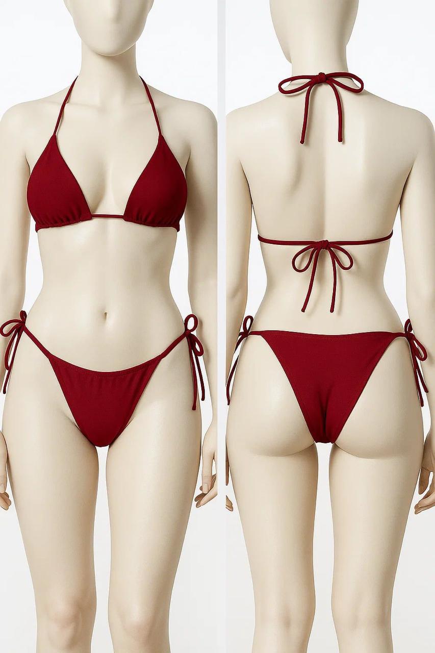 Sexy Adjustable String Bikini – Triangle Bra & Panty Set